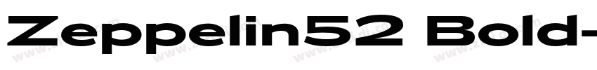 Zeppelin52 Bold字体转换